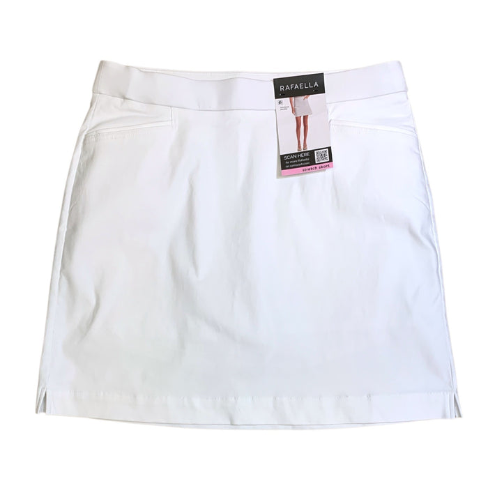 Rafaella Women's Stretch Skort with Functional Pockets, Classic Fit, Mid-Thigh