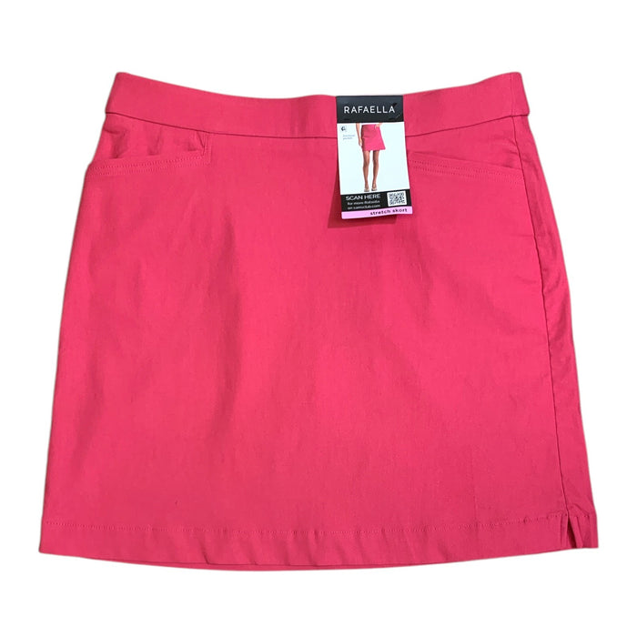 Rafaella Women's Stretch Skort with Functional Pockets, Classic Fit, Mid-Thigh