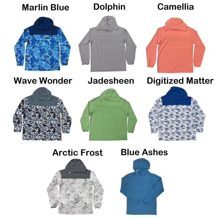 Habit Men's Valley Trail Hooded UPF 50+ Relaxed Fit Performance Layer