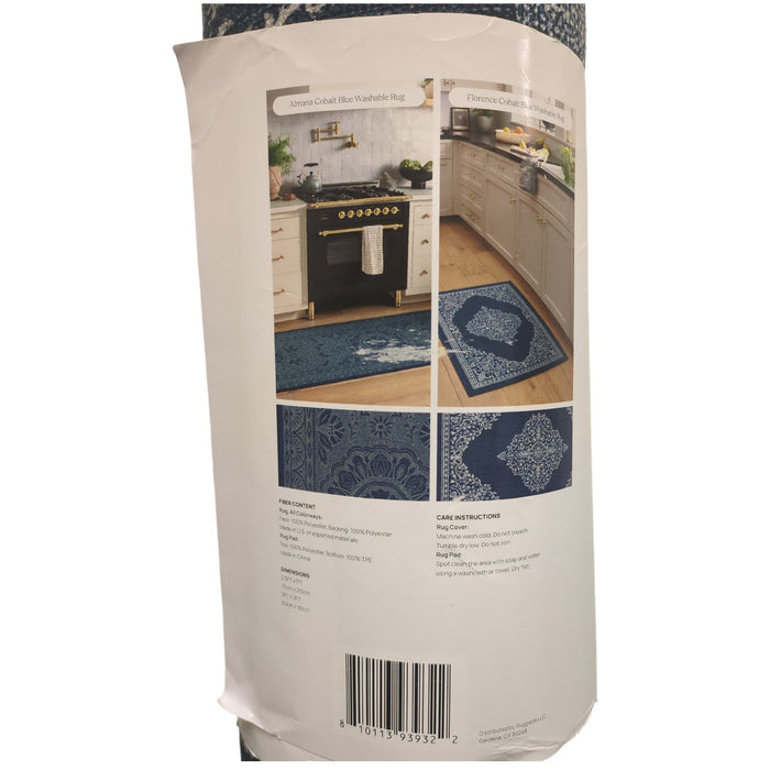 Ruggable 4pc Washable Rug System Set, 2.5ftx7ft & 2ftx3ft, with Non-Slip Pads