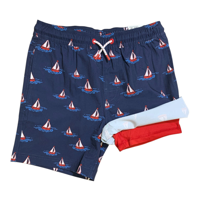 Member's Mark Boy's Resort Swim Trunk with Built-In Liner, 4-Way Stretch
