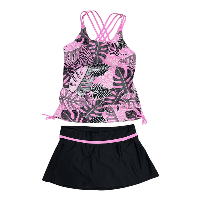 ZeroXposur Women’s 2 Piece Fashion Scoop Neck Tankini Set