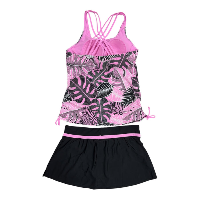 ZeroXposur Women’s 2 Piece Fashion Scoop Neck Tankini Set