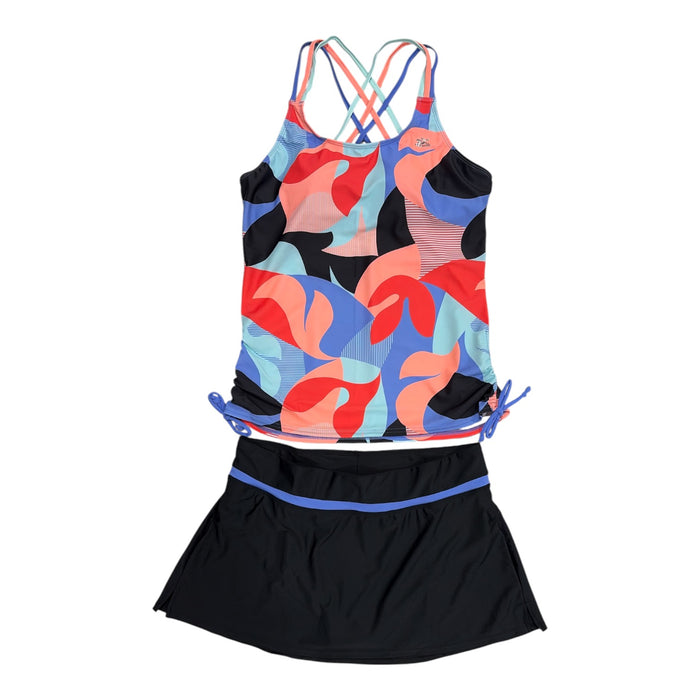 ZeroXposur Women’s 2 Piece Fashion Scoop Neck Tankini Set