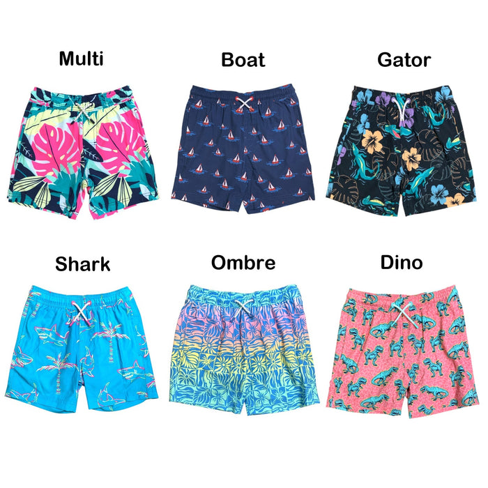 Member's Mark Boy's Resort Swim Trunk with Built-In Liner, 4-Way Stretch