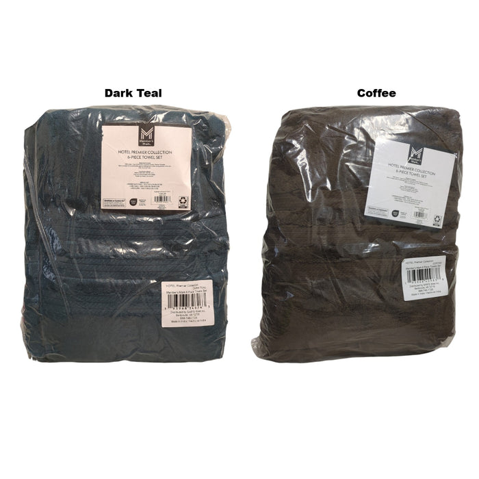 Member's Mark Hotel Premier 6-Piece Towel Set, 2 Bath, 2 Hand, 2 Washcloths