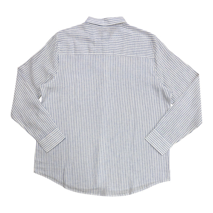 GAP Women's Linen Blend Button-Down Long Sleeve Relaxed Fit Shirt