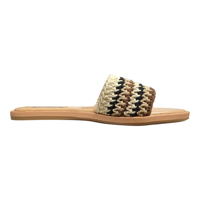 Steve Madden Women's Lightweight Easy Slip-On Crochet Sandal