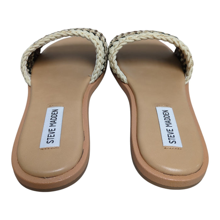 Steve Madden Women's Lightweight Easy Slip-On Crochet Sandal