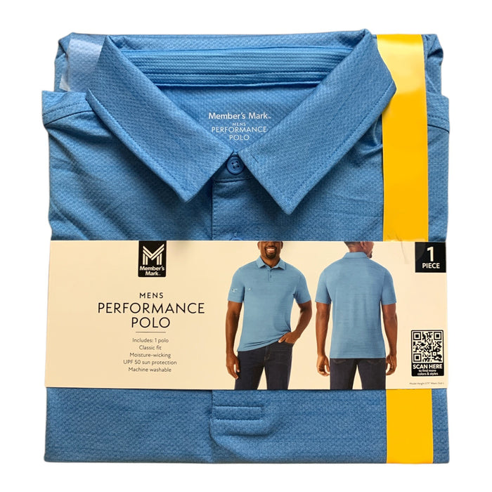 Member's Mark Men's Performance Polo, Classic Fit, Moisture-Wicking