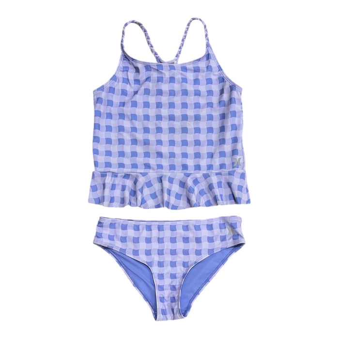 Hurley Girls Lightweight 2-Piece UPF 50+ Dull Tricot Fabric Tankini Swimsuit