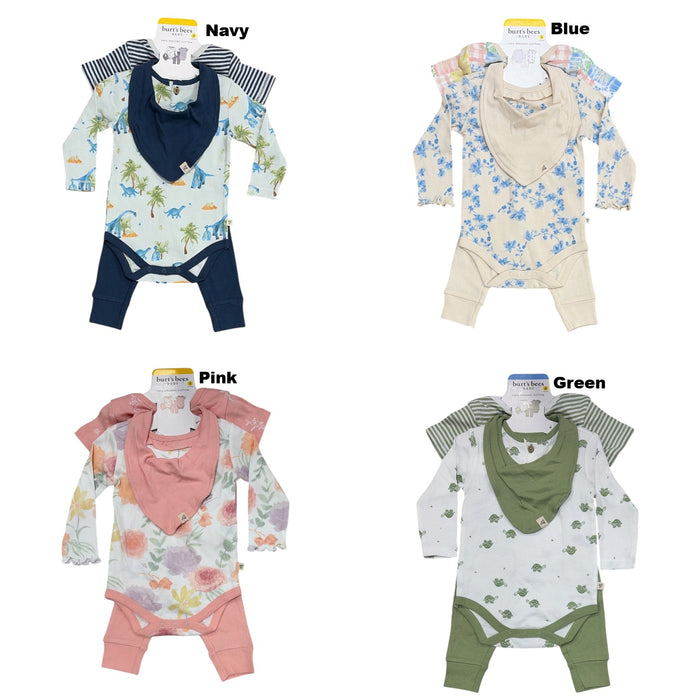 Burt's Bees Unisex Baby 100% Organic Cotton 4-Piece Outfit Set