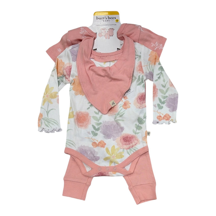 Burt's Bees Unisex Baby 100% Organic Cotton 4-Piece Outfit Set