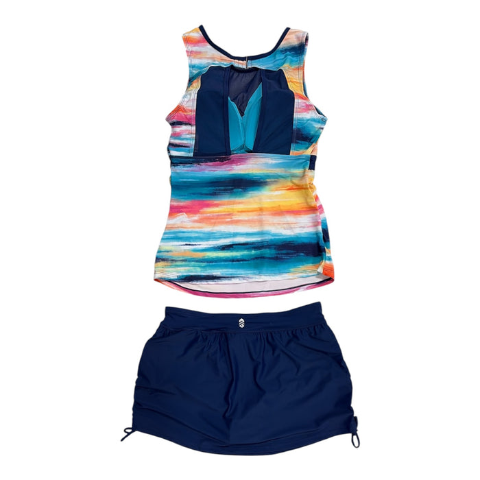 Free Country Women's Comfortable & Supportive Tankini & Skort Swim Set