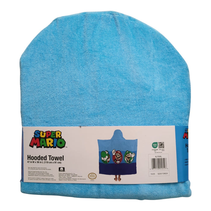 Franco Kids Character 100% Cotton Hooded Towel with Hand Pockets