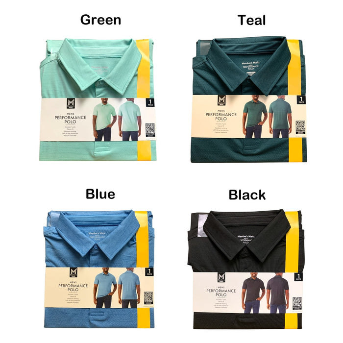 Member's Mark Men's Performance Polo, Classic Fit, Moisture-Wicking