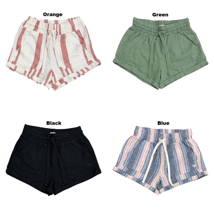 Roxy Women's Relaxed Fit Lightweight Pull-On Roll Cuffed Short