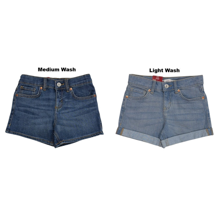 Levi's Girls Adjustable Waist Mid Rise Denim Short