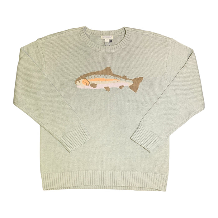 Mighty Fine Women's Midweight Crew Neck Easy Fit Americana Sweater