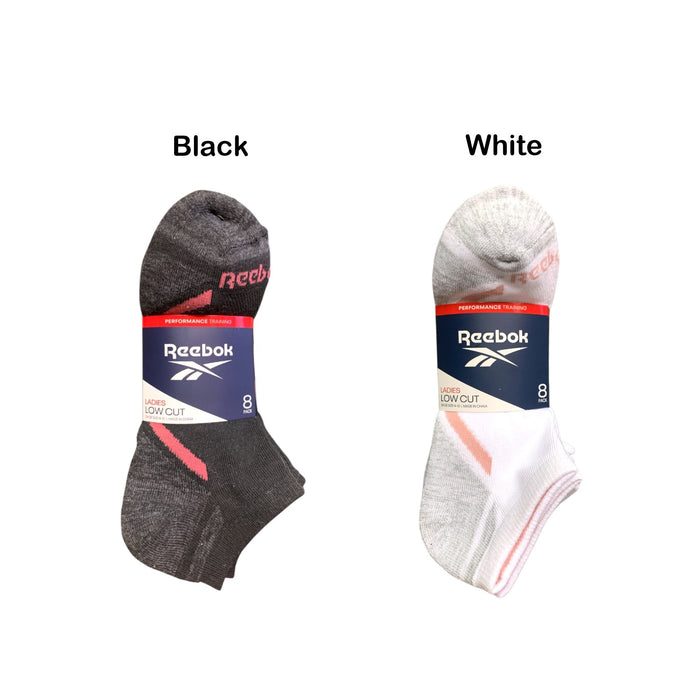 Reebok Women's 8-Pack Cushion Low-Cut Sock, One Size