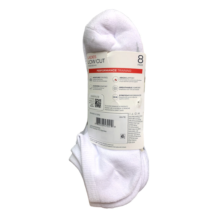 Reebok Women's 8-Pack Cushion Low-Cut Sock, One Size