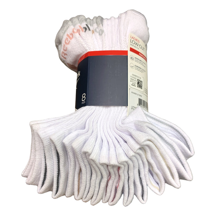 Reebok Women's 8-Pack Cushion Low-Cut Sock, One Size
