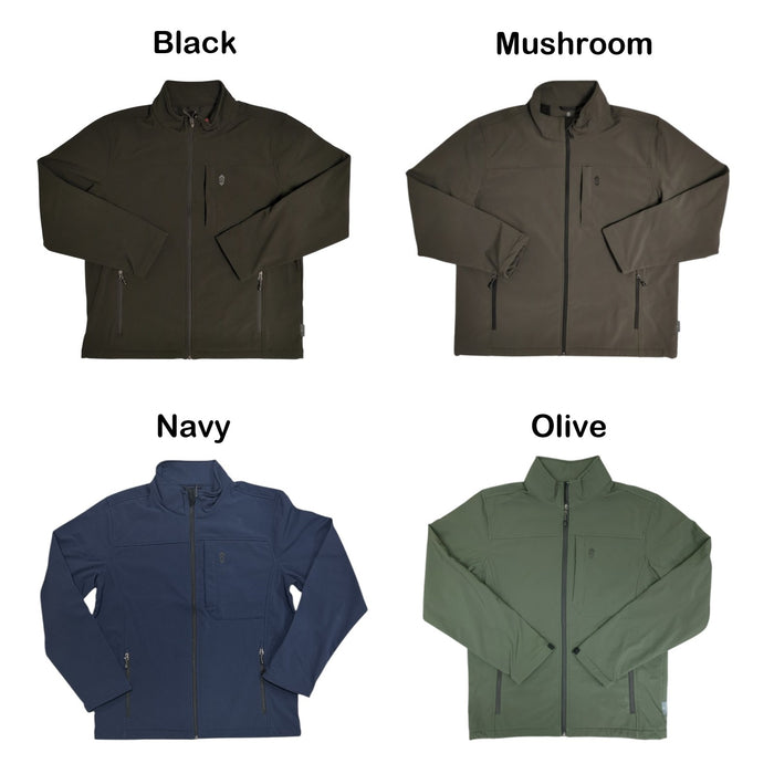 Free Country Men's 3-Layer Bonded Fabric Wind/Water Resistant Softshell Jacket