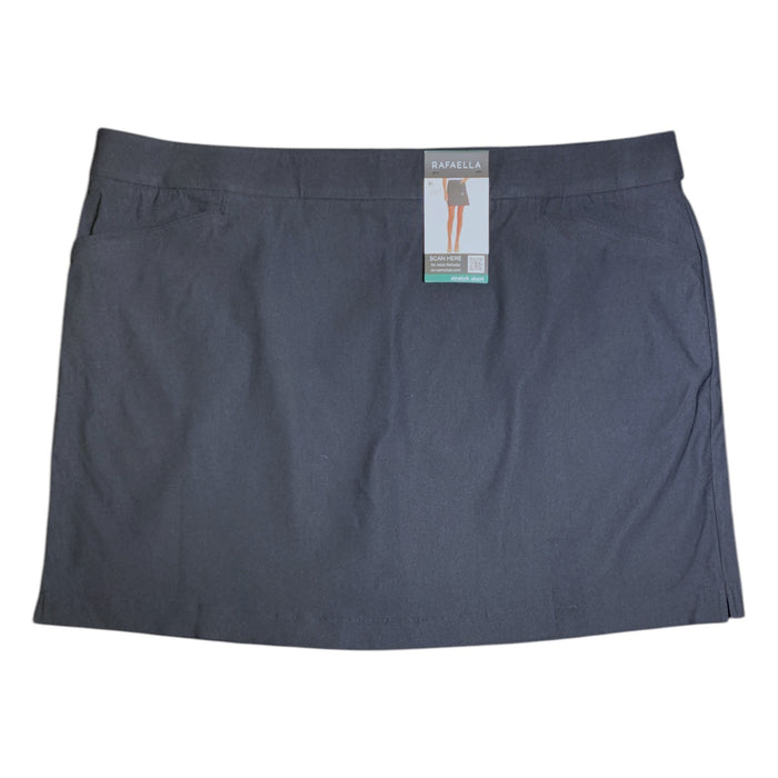 Rafaella Women's Stretch Skort with Pockets, Classic Fit, Mid-Thigh, Plus Size