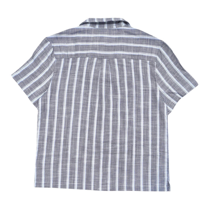 Sperry Men's Textured Stretch Cotton Short Sleeved Camp Collar Shirt