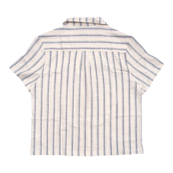 Sperry Men's Textured Stretch Cotton Short Sleeved Camp Collar Shirt