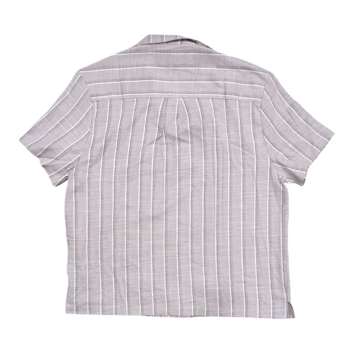Sperry Men's Textured Stretch Cotton Short Sleeved Camp Collar Shirt