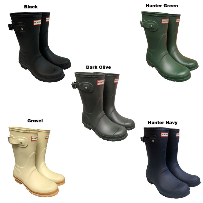 Hunter Women's Original Short Pull-On Waterproof Rubber Rain Boots