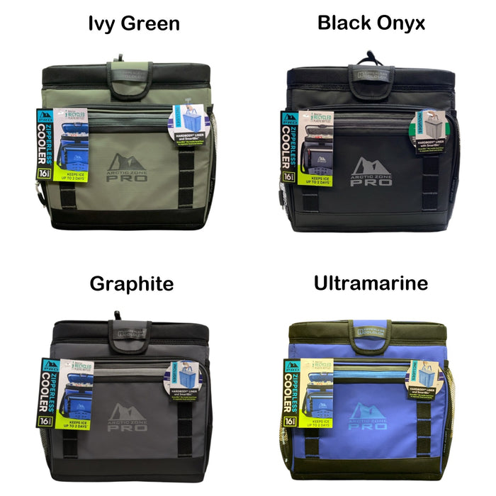 Arctic Zone Pro 16 Can Zipperless Cooler with Hardbody Liner and Smartbin