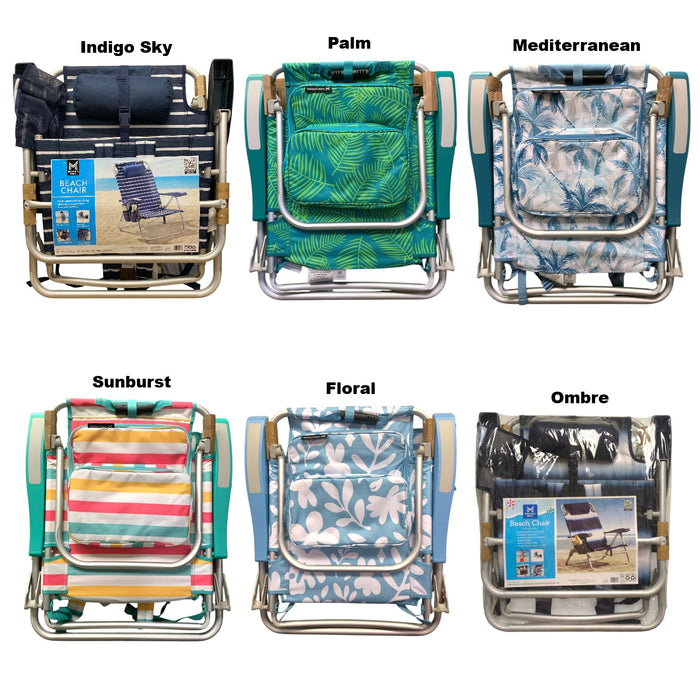 Member's Mark Reclining Beach Chair with Backpack Straps