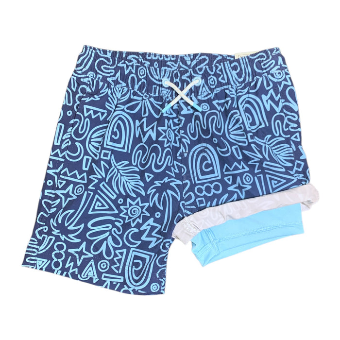 Member's Mark Boy's Resort Swim Trunk with Built-In Liner, 4-Way Stretch