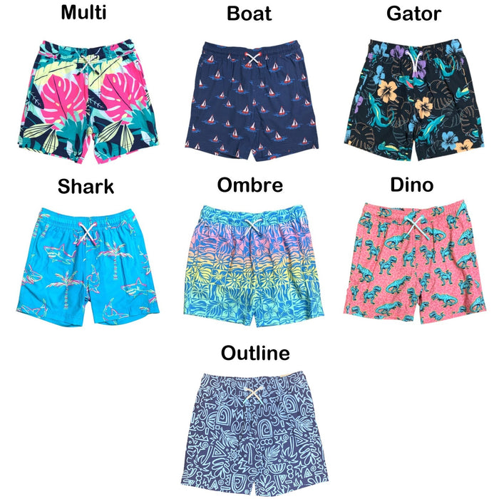 Member's Mark Boy's Resort Swim Trunk with Built-In Liner, 4-Way Stretch