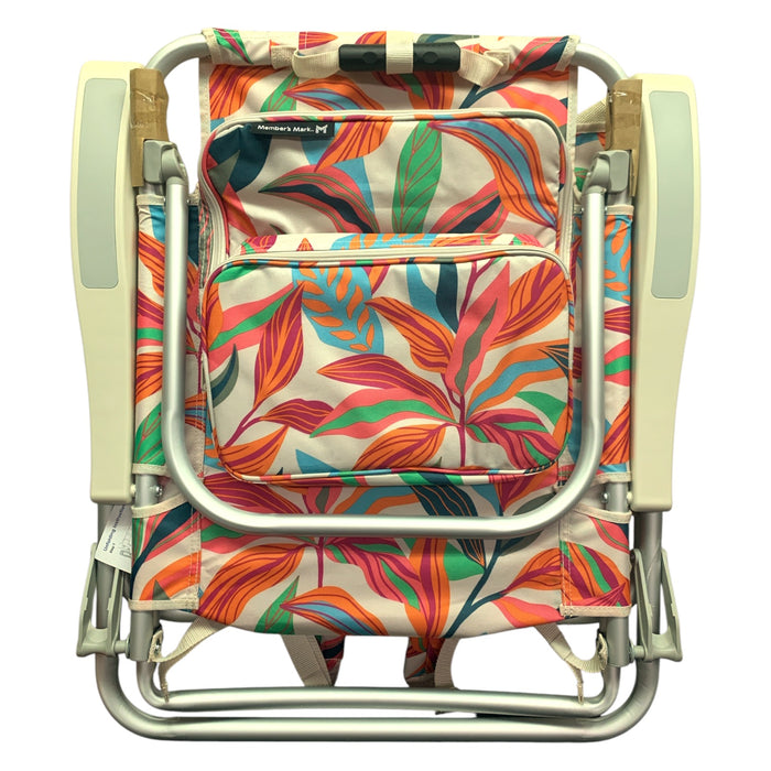 Member's Mark Reclining Beach Chair with Backpack Straps