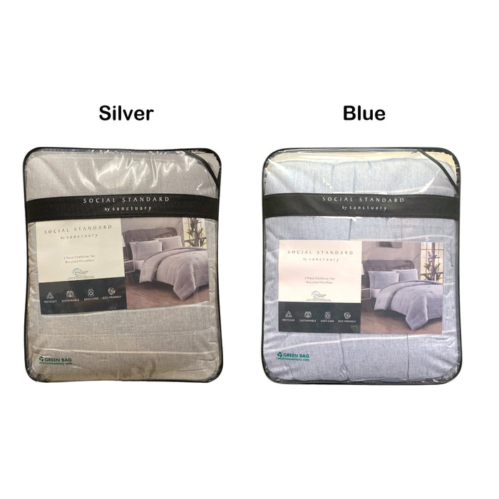 Social Standard By Sanctuary 3 Piece Microfiber Comforter Set