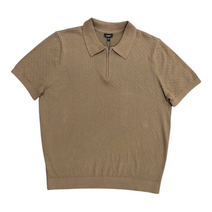 Express Men's Soft Knit Short Sleeve Quarter Zip Sweater Polo