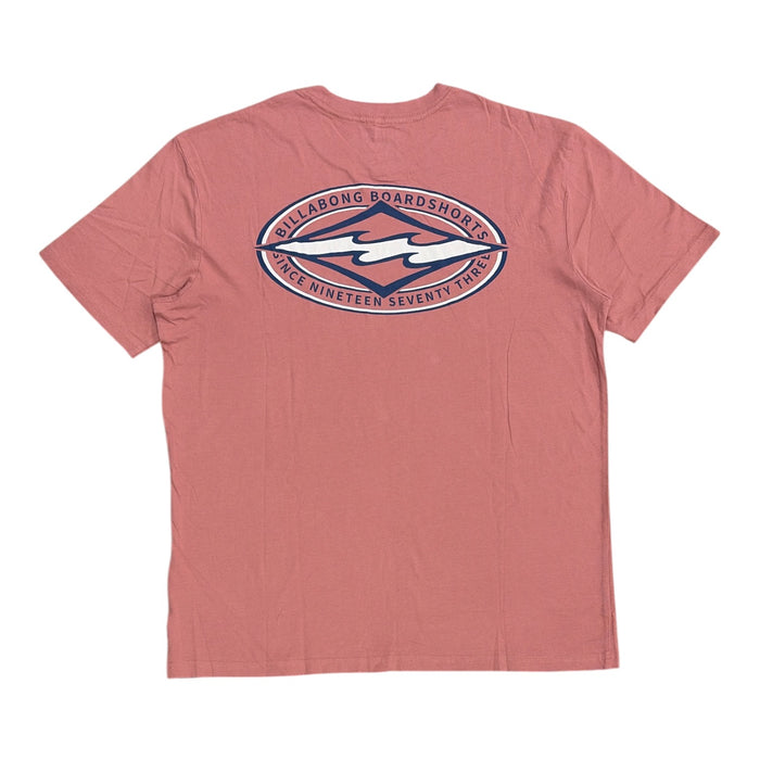 Billabong Men's Lived In Washed Look Graphic Cotton Short Sleeve T-Shirt
