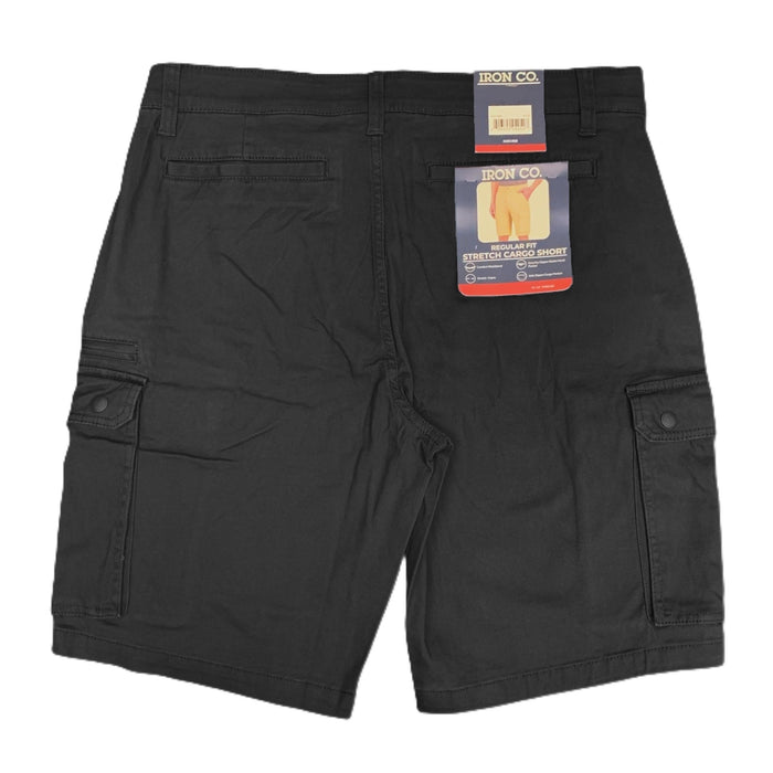 Iron Clothing Co. Men's Regular Fit Stretch Cargo Short with Side Zipper Cargo