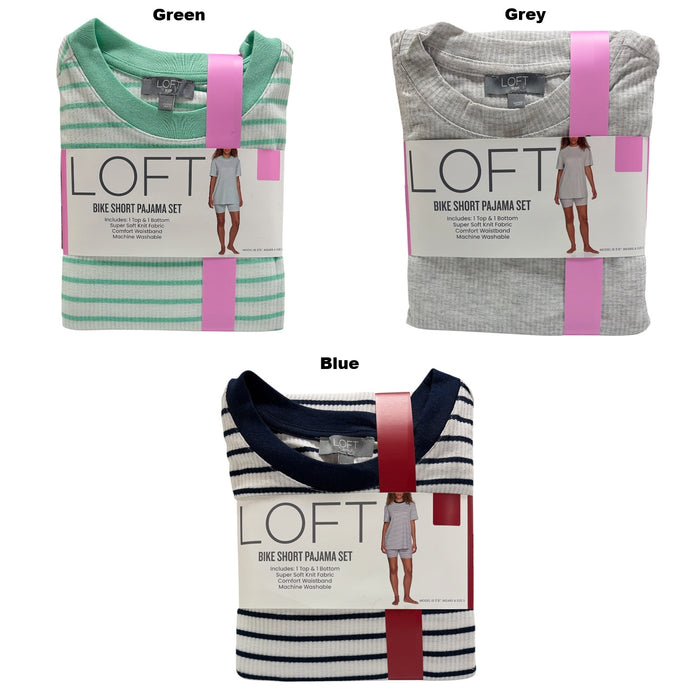 LOFT Women's 2-Piece Bike Short Pajama Set