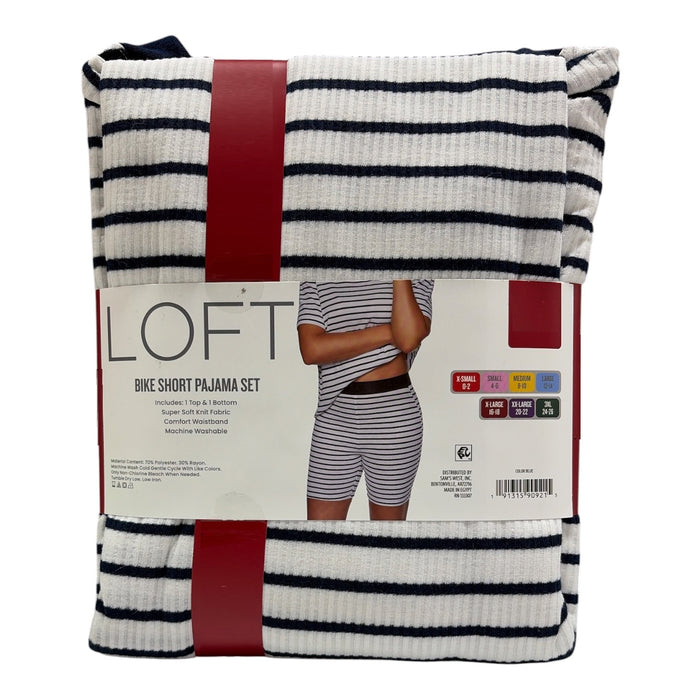 LOFT Women's 2-Piece Bike Short Pajama Set