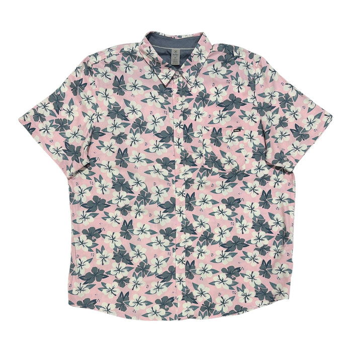 Hurley Men's Lightweight Regular Fit Short Sleeve Boardwalk Button-Up Shirt