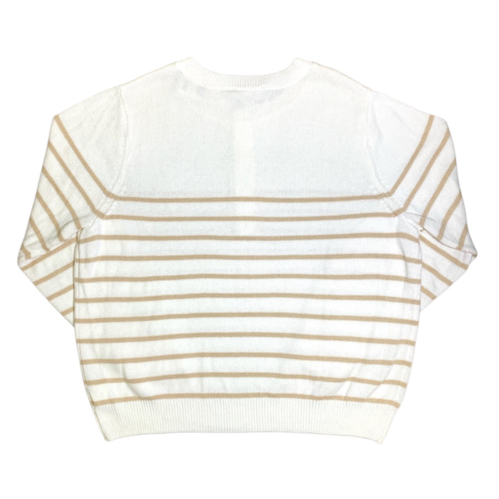 Nine West Women's Sweater Henley, Crew Neck, Long Sleeve with Ribbed Cuff