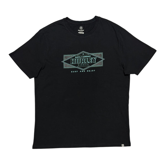 Hurley Men's Tagless Regular Fit 100% Cotton Short Sleeve Graphic Tee