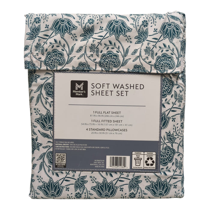 Member's Mark Luxuriously Soft Washed Shrink-Resistant Sheet Set, Full