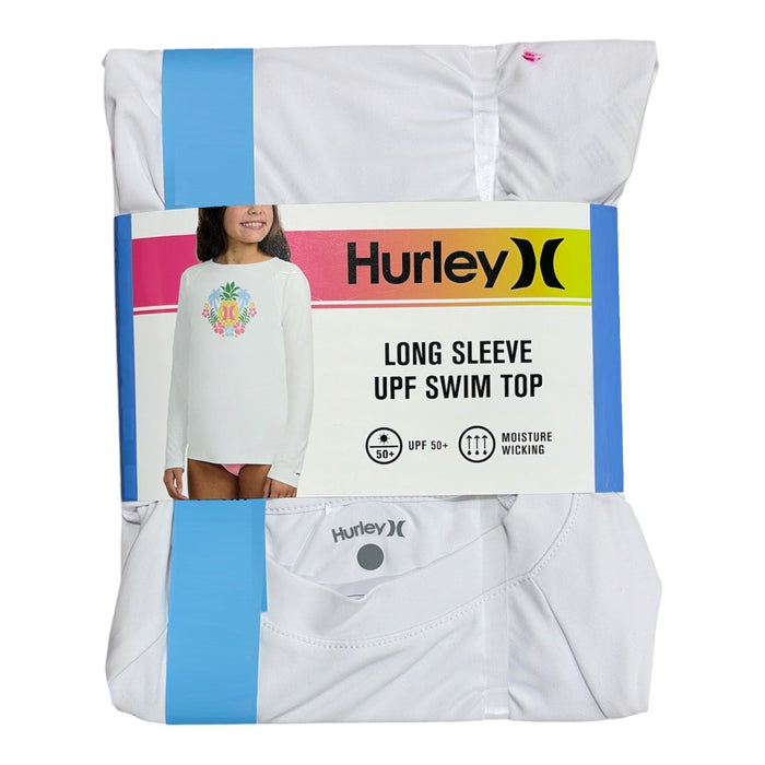 Hurley Girls Standard Fit Moisture Wicking UPF 50+ Long Sleeve T-Shirt