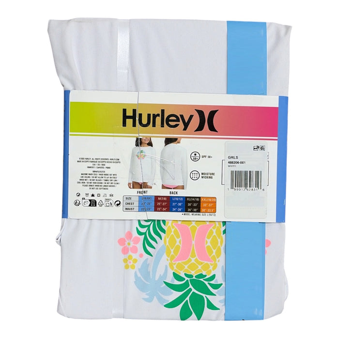 Hurley Girls Standard Fit Moisture Wicking UPF 50+ Long Sleeve T-Shirt