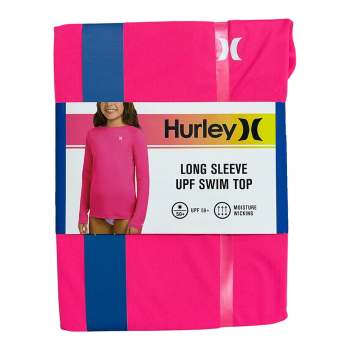 Hurley Girls Standard Fit Moisture Wicking UPF 50+ Long Sleeve T-Shirt